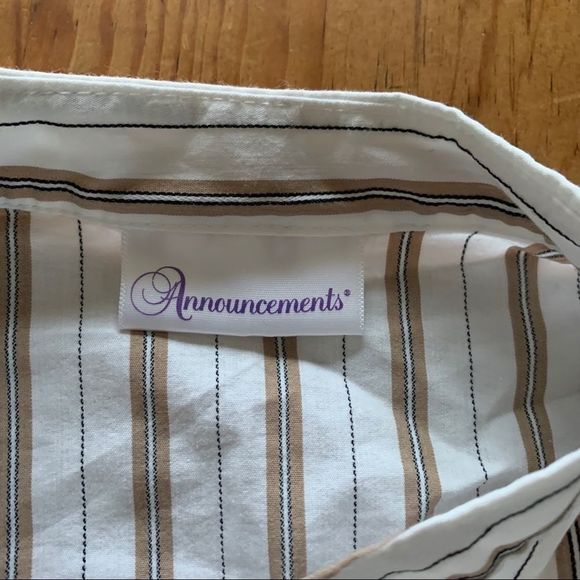 Y2K Maternity Shirt Business Casual Stripes Button - Picture 3 of 10